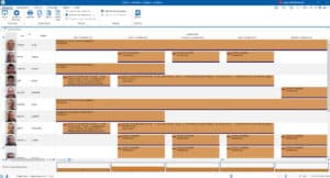 Planning collaborateurs sur chantiers