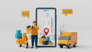 Tablette affichant un bon de livraison numérique dans un chantier du secteur du BTP