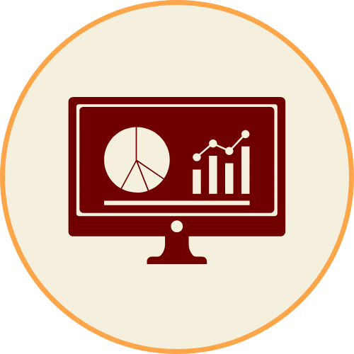 Pictogramme pour les indicateurs et statistiques dans WHY Stock®.