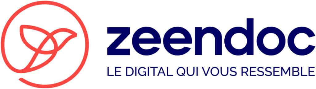 Design nouveau logo ZEENDOC full baseline couleurs