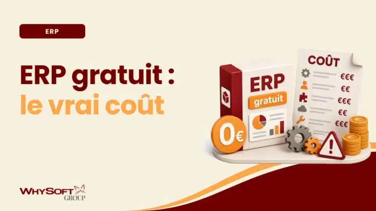 ERP open source et gratuit : le vrai coût — étiquette à zéro euro dissimulant une facture d'intégration