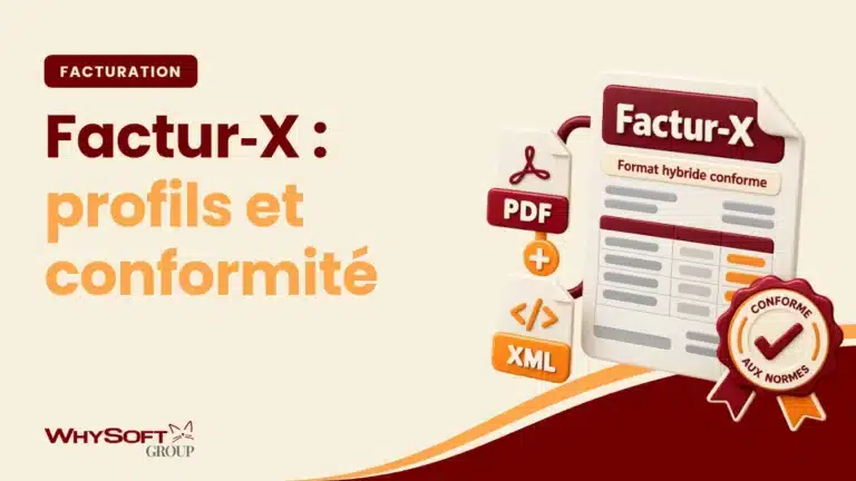 Factur-X : profils et conformité française — PDF de facture portant un fichier XML incrusté