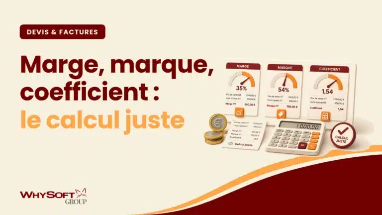 Marge brute, taux de marge, taux de marque : les calculs — calculatrice et courbe ascendante