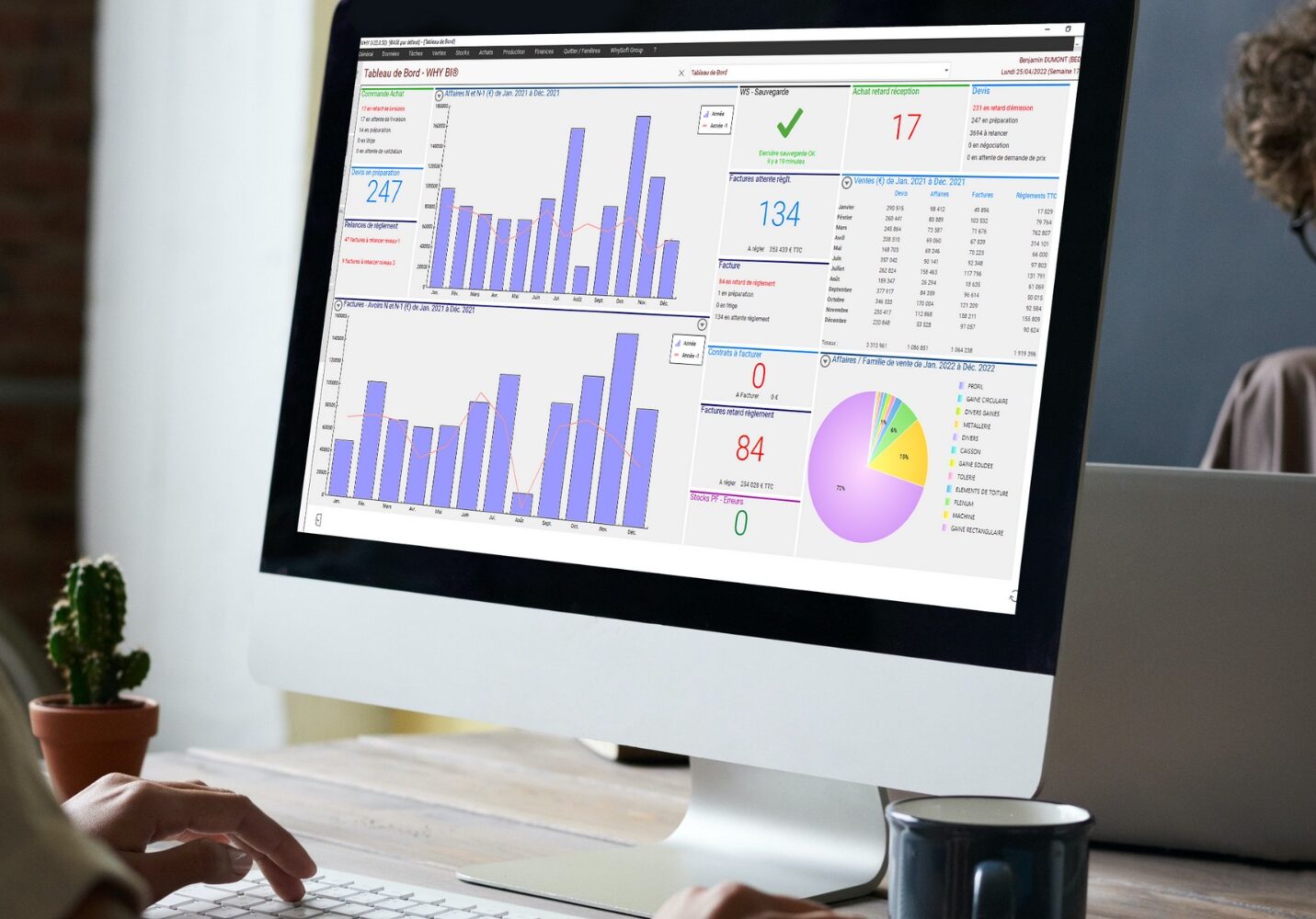 Fond écran logiciel ERP Logiciel de gestion ERP WHY
